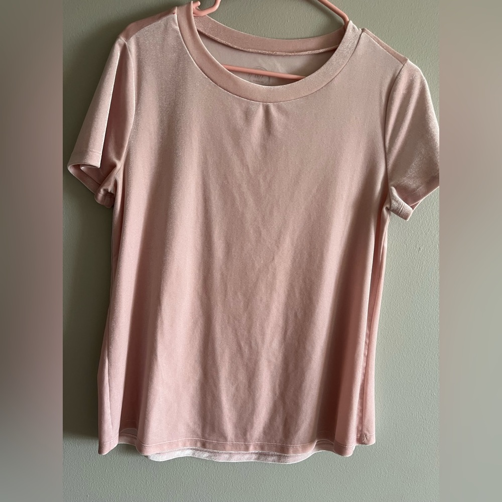 Maurices pink velvet shirt